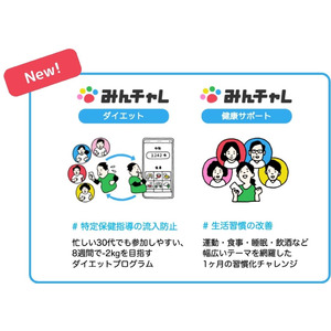 若年メタボ対策・健康づくりの5項目(※)に対応！習慣化アプリ「みんチャレ(R)︎」から健康支援プログラムが新登場