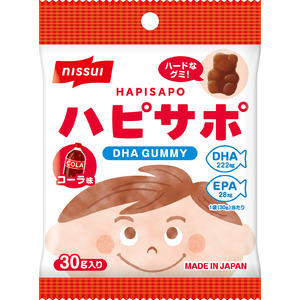 手軽にDHA・EPAが摂れるお子さま向け「ハピサポ DHAグミ」をニッスイ通販で新発売