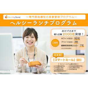 【ヘルシーランチで健康経営(R)応援キャンペーン】日本初のスマートミール認証弁当をオフィスにお届け