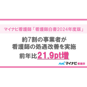 マイナビ看護師 「看護師白書2024年度版」を発表