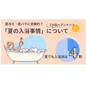 夏冷え・夏バテに効果的？夏の入浴事情についてアンケートを実施