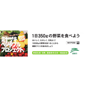【アイデア募集】宮崎市民の野菜摂取量、目指せ350g！