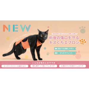 愛猫の術後をサポート！anifull「キズぐちエプロン猫用」新発売