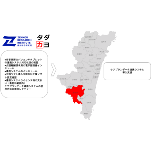 都城市が全国１位に！ケアプランデータ連携システム導入普及率ー善光総合研究所の支援で介護業務のDXを推進