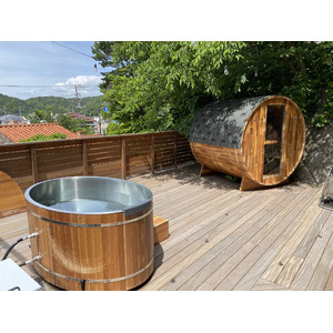 【（九州初進出！）kokolo saunaが九州ホーム＆ビルディングショーに出展！】機能性とともに美観にも優れたカナディアンレッドシダーのバレルサウナ・チラー水風呂でライフスタイルの新提案！