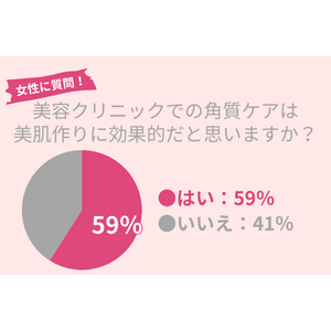 40代女性の59％が『美容クリニックでの角質ケア』に効果を期待｜秋のくすみ・ごわつき肌のケア紹介