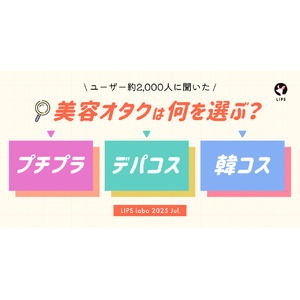 【LIPS labo】「プチプラ」「デパコス」「韓国コスメ」美容オタクが選ぶのはコレ！カテゴリ別大調査【2025年7月号】