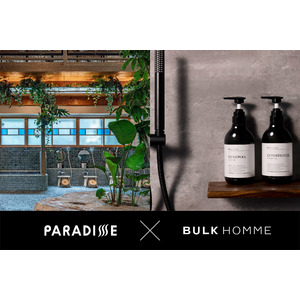 メンズスキンケアブランド「BULK HOMME」お風呂とサウナ PARADISE三田店にて、コラボレーションイベントを開催