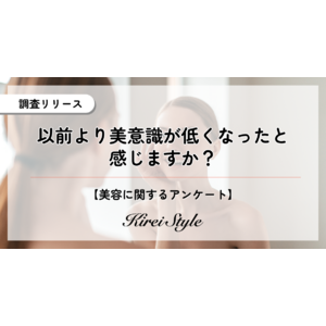 以前より美意識が低くなったと感じる？◯◯代を境に「低くなった」が過半数を超える結果に