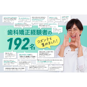 歯科矯正経験者192名からのアドバイスを集めました「若いうちにやった方がいい」「歯は1度失うと後悔しても遅い」「人生が前向きになる」歯科矯正を実施するなら1日でも早く！