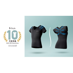 着るだけで猫背・巻き肩をケアする「Style BX Innerwear」累計出荷枚数10万枚を突破